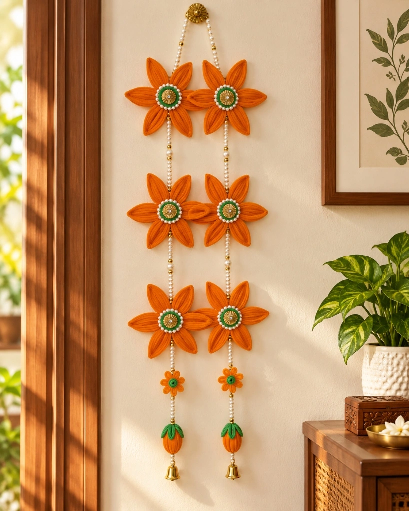 Kesar Marigold Bell Hangings